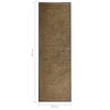 vidaXL Doormat Washable Brown 60x180 cm