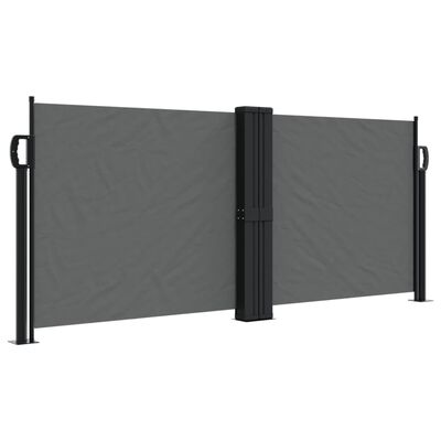 vidaXL Retractable Side Awning Anthracite 100x600 cm