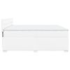 vidaXL Box Spring Bed with Mattress White 200x200 cm Faux Leather