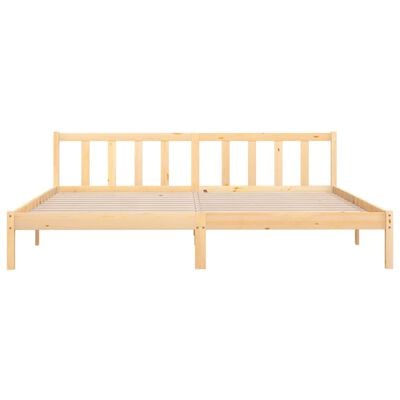 vidaXL Bed Frame Solid Wood Pine 180x200 cm Super King Size