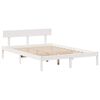 vidaXL Bed Frame without Mattress White 120x190 cm Small Double Solid Wood Pine