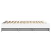 vidaXL Bed Frame without Mattress White 150x200 cm King Size Engineered Wood