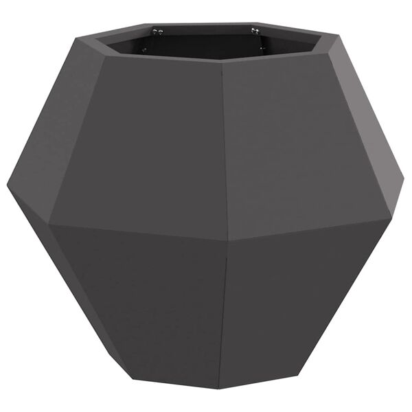 vidaXL Planter Black 50 x 50 x 40 cm Steel