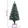 vidaXL Artificial Christmas Tree with 300 LEDs with Stand Green 180 cm