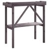 vidaXL Plant Table with Shelf Grey 78x38x82.5 cm Solid Wood Fir