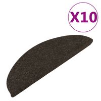vidaXL Stair Mats Self-adhesive 10 pcs Anthracite 65x22.5x3.5 cm