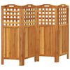 vidaXL 4-Panel Room Divider 162x2x115 cm Solid Wood Acacia