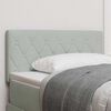 vidaXL Headboard with Headboard Light Grey 90 cm Faux Leather