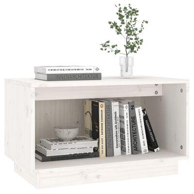 vidaXL TV Cabinet White 60x35x35 cm Solid Wood Pine