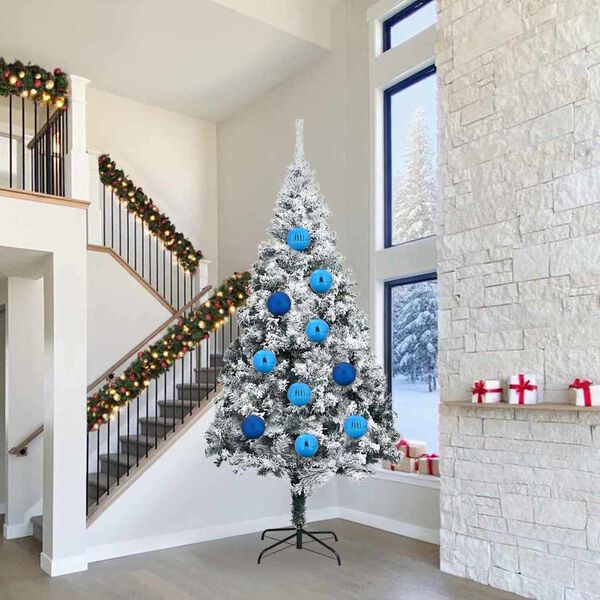 vidaXL Christmas Bauble Set 4 pcs Blue Plastic