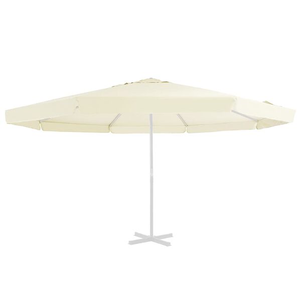vidaXL Replacement Fabric for Outdoor Parasol Sand 515 cm