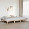vidaXL Family Bed Frame No Mattress 270x200 cm Solid Wood Pine