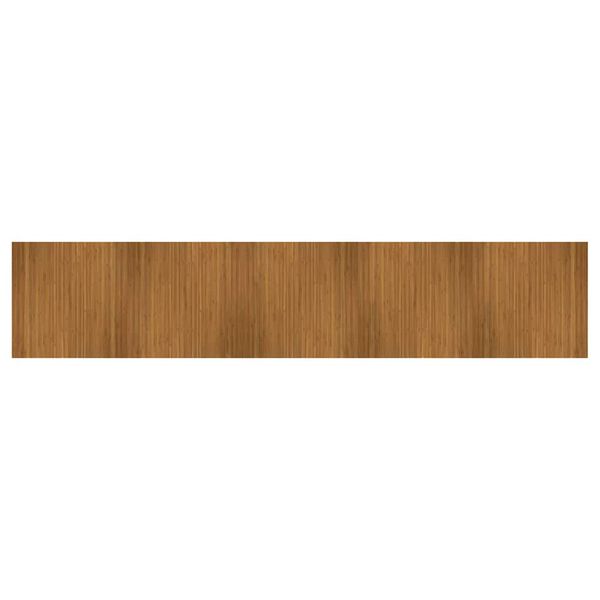 vidaXL Rug Rectangular Brown 100x500 cm Bamboo