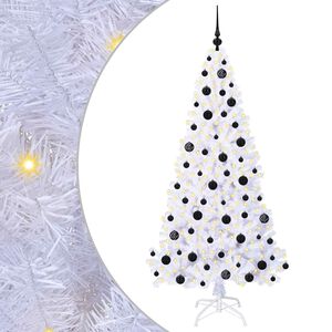 vidaXL Artificial Christmas Tree with Stand White 180 cm PVC and Steel
