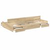 vidaXL Storage Bed Frame Sonoma Oak 120 x 200 cm Engineered Wood