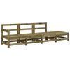 vidaXL 4 Piece Garden Lounge Set Impregnated Wood Pine