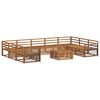 vidaXL Sofa Sets 10 pcs Natural Solid Acacia Wood
