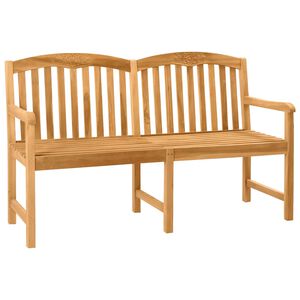 vidaXL Handcarved Rose Bench 179.5 x 61 x 90 cm Solid Teak Wood