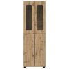 vidaXL Highboard Artisan Oak 60 x 35 x 182 cm Engineered Wood