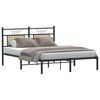 vidaXL Bed Frame without Mattress Sonoma Oak 137x190 cm Engineered Wood