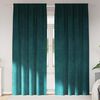 vidaXL Blackout Curtains 2 pcs Dark Green 140 x 260 cm Velvet