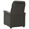 vidaXL Recliner Chair Dark Grey Microfiber Fabric