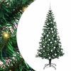 vidaXL Artificial Pre-lit Christmas Tree Green 180 cm PVC and Metal