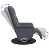 vidaXL Massage Recliner Chair Dark Grey 91 x 71 x 105 cm Velvet