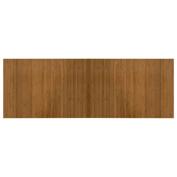 vidaXL Rug Rectangular Brown 70x200 cm Bamboo