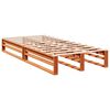 vidaXL Bookcase Bed without Mattress Wax Brown 90x190cm Solid Wood Pine