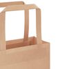 vidaXL Paper Bags 250 pcs with Handles Brown 18x8x22 cm