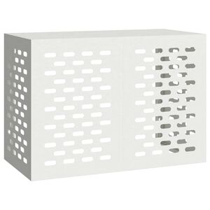 vidaXL Air Conditioner Cover White 100 x 50 x 70 cm Steel