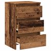 vidaXL Bedside Cabinet Old Wood 40x35x62.5 cm Engineered Wood