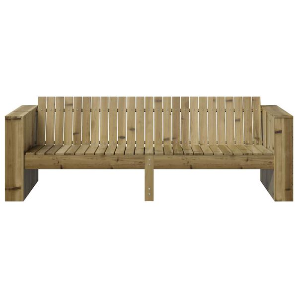 vidaXL Garden Sofa Brown 185.5 x 60 x 62 cm Solid Pine Wood