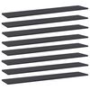 vidaXL Bookshelf Boards 8 pcs Grey 100x20x1.5 cm Engineered Wood