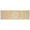 vidaXL Rug Natural and White 80 x 250 cm Jute