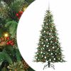 vidaXL Artificial Hinged Christmas Tree Green 180 cm PE and PVC