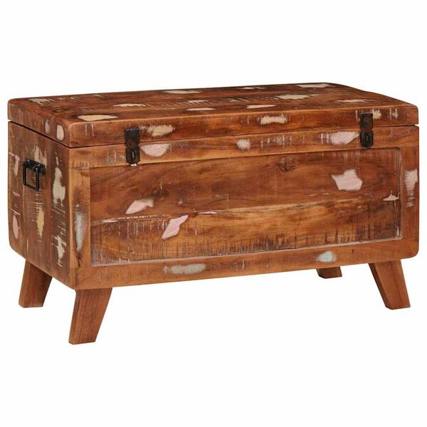 vidaXL Storage Box with Storage 70 x 35 x 40 cm Solid reclaimed wood