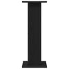 vidaXL Speaker Stands 2 pcs Black Oak 30 x 30 x 80 cm Engineered Wood