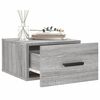 vidaXL Wall-mounted Bedside Cabinet Grey Sonoma 35x35x20 cm