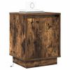 vidaXL Bedside Cabinet Smoked oak 39 x 34.5 x 50 cm Engineered wood