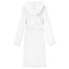 vidaXL Bathrobe Hoodie White M Flannel
