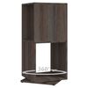 vidaXL Rotating Cabinet Grey and Sonoma Oak 34.5x34.5x75.5 cm Engineered Wood