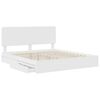 vidaXL Storage Bed with Headboard White 180 x 200 cm Engineered Wood