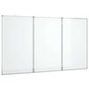 vidaXL Magnetic Whiteboard Foldable 180x80x1,7 cm Aluminium