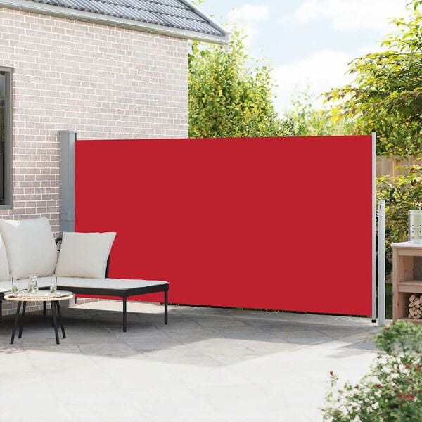 vidaXL Retractable Side Awning 160 x 500 cm Red