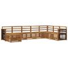 vidaXL Outdoor Sofa Set 6 pcs Natural Solid Acacia Wood