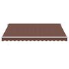 vidaXL Automatic Retractable Awning with LED Brown 400x350 cm