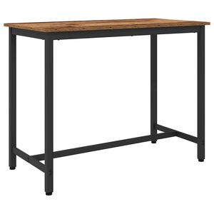 vidaXL Table Old Wood 100 x 50 x 76.5 cm Engineered Wood and Steel
