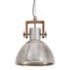 vidaXL Industrial Hanging Lamp 25 W Silver Round 30 cm E27